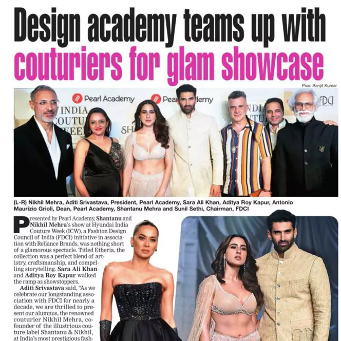 Design academy teams up with couturiers for glam showcase